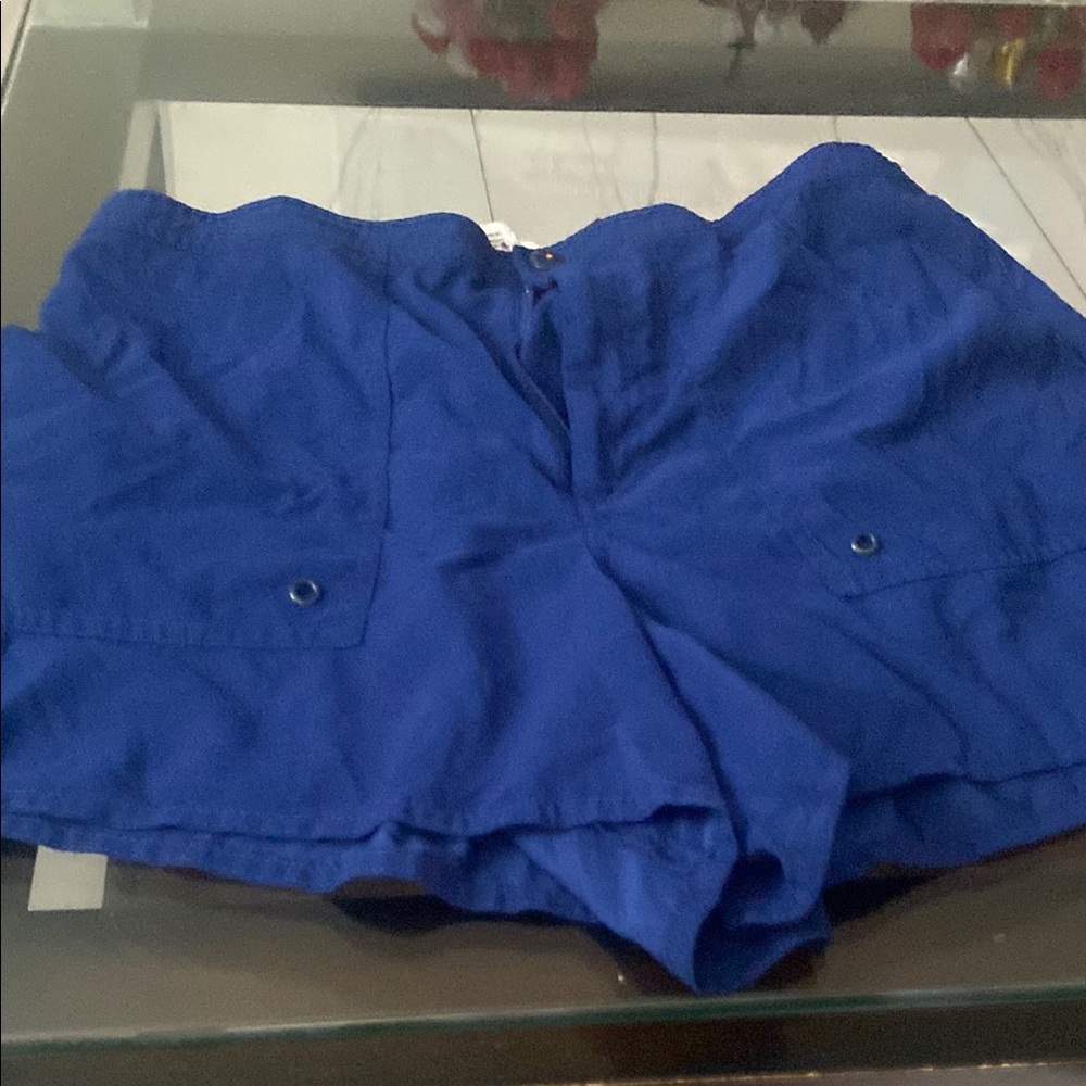Blue Casual Shorts